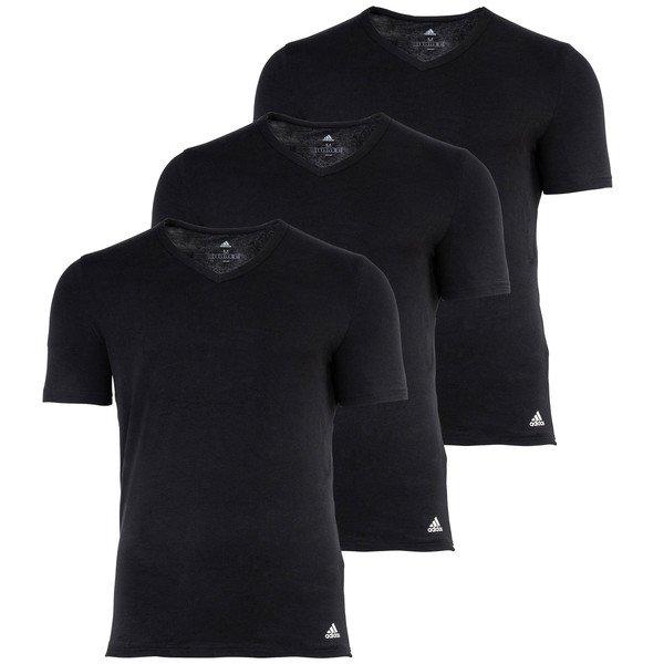 Image of adidas T-shirt 3er Pack Bequem Sitzend Herren Schwarz L