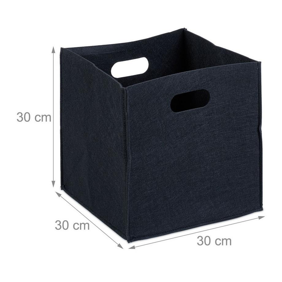 B2X Cestino quadrato in feltro  