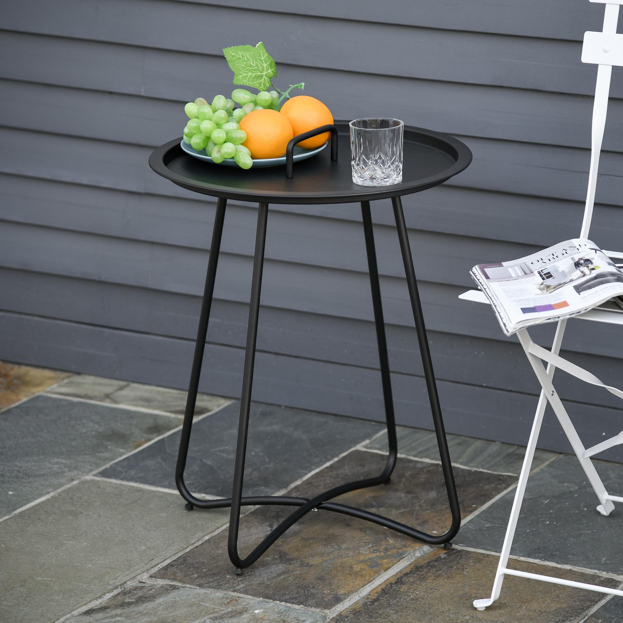 Outsunny Table d'appoint de jardin  