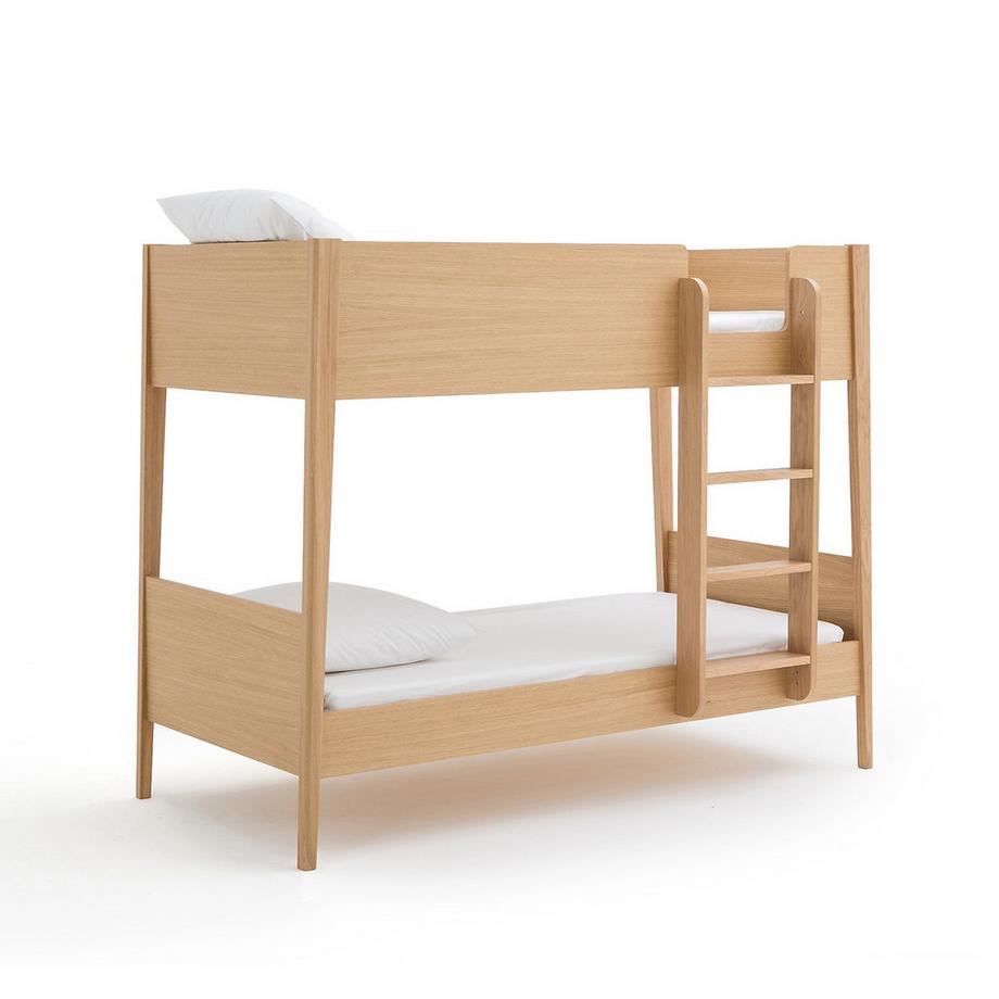 AM.PM Lits superposés plaqué chêne avec sommier  