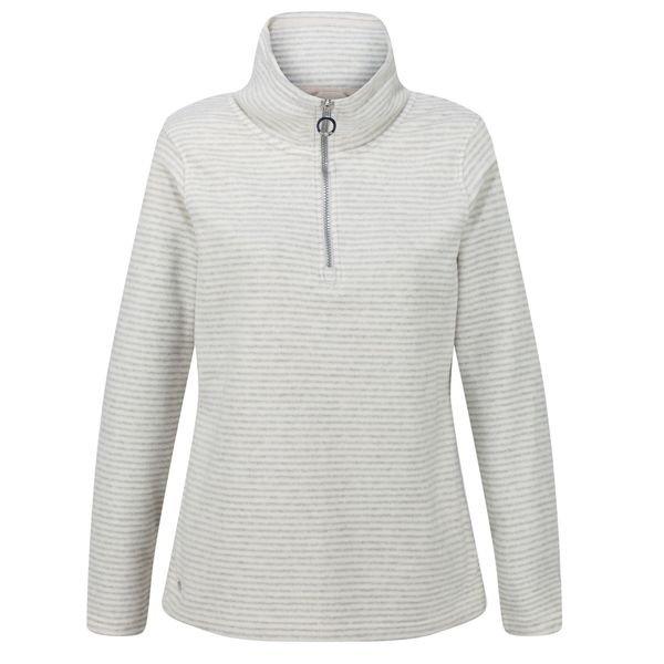 Image of Fleecepullover Solenne Damen Taubengrau 52
