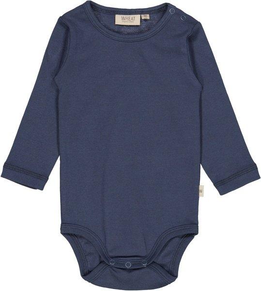 Image of Baby Body Plain Sea Storm Unisex Blau 62