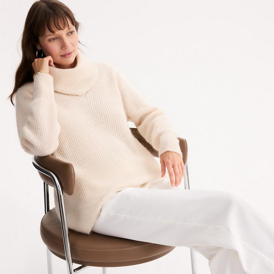 Pullover mit Bubikragen