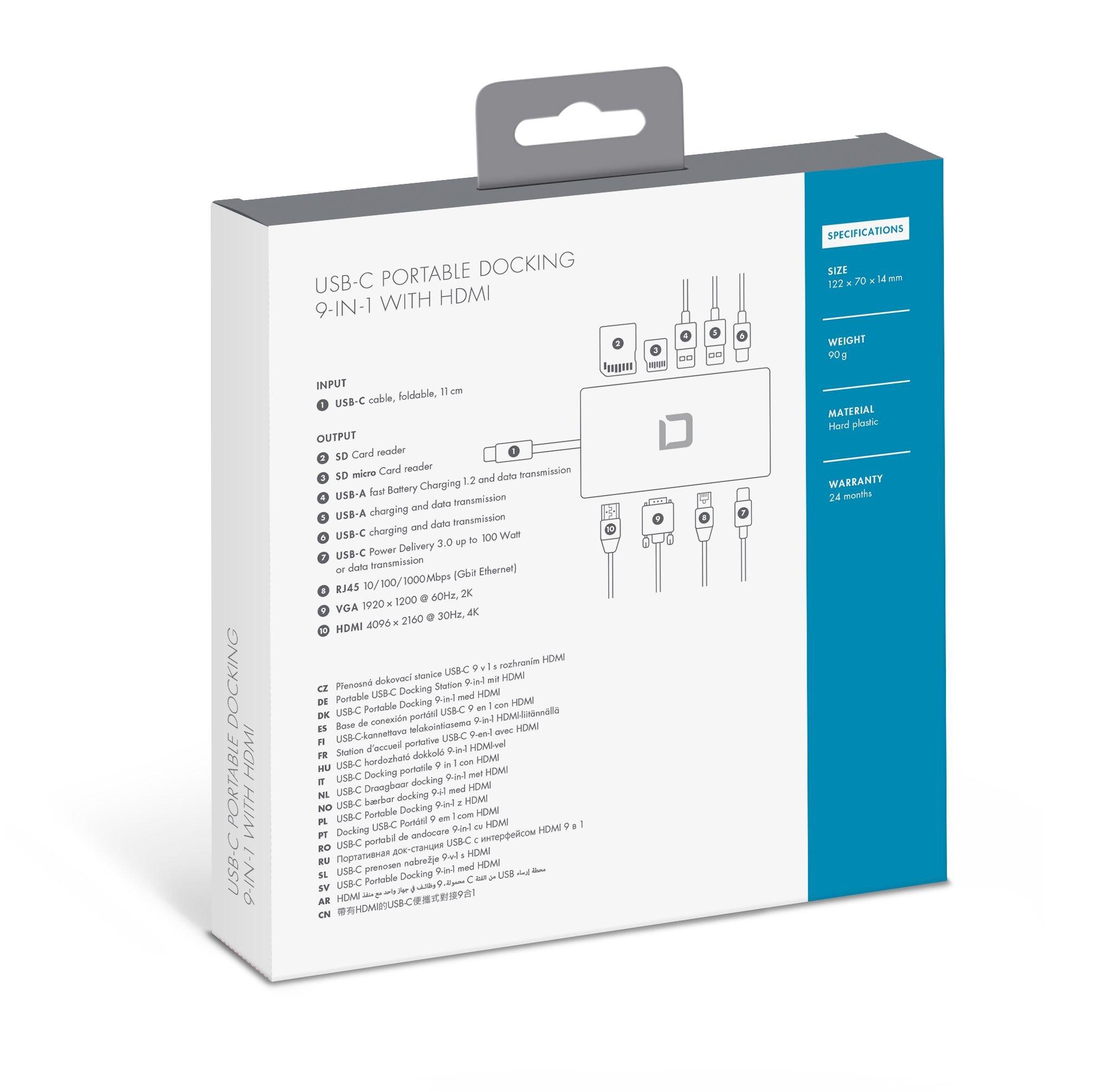 DICOTA  D31729 replicatore di porte e docking station per laptop Bianco 