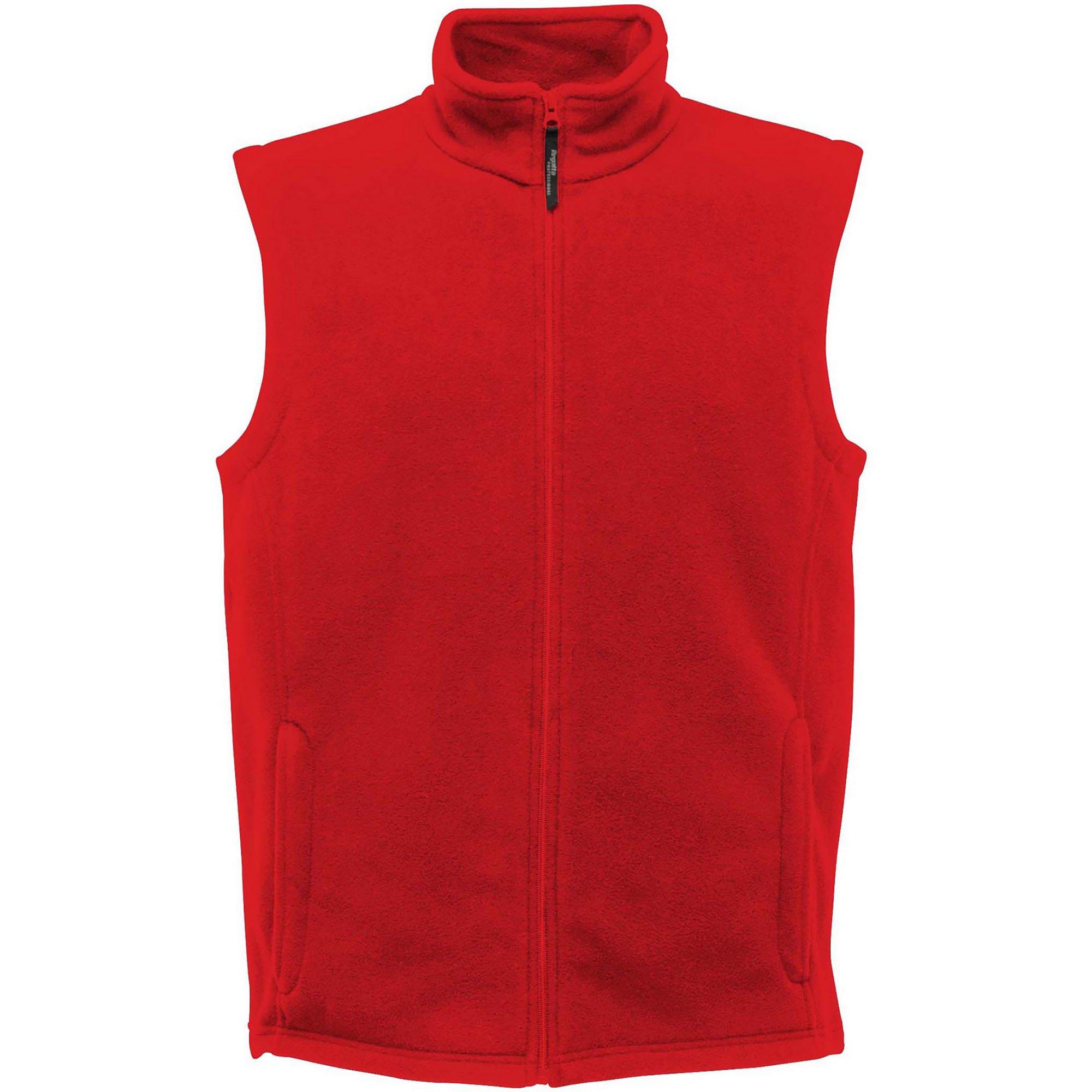 Image of Microfleece Bodywarmer Weste Herren Rot Bunt S