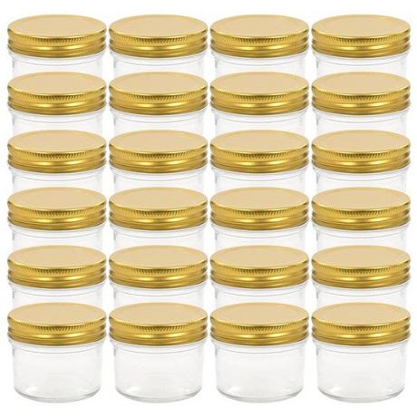 VidaXL Marmeladengläser mit deckeln 24 stk. glas  