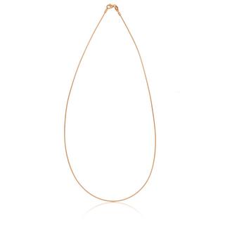 MUAU Schmuck  Collier Omega Glied Rotgold 750, 1mm, 40cm 