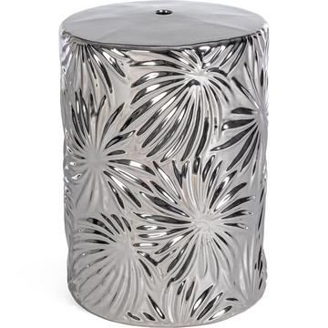 Hocker Sfinge Leaf Silber 33x46