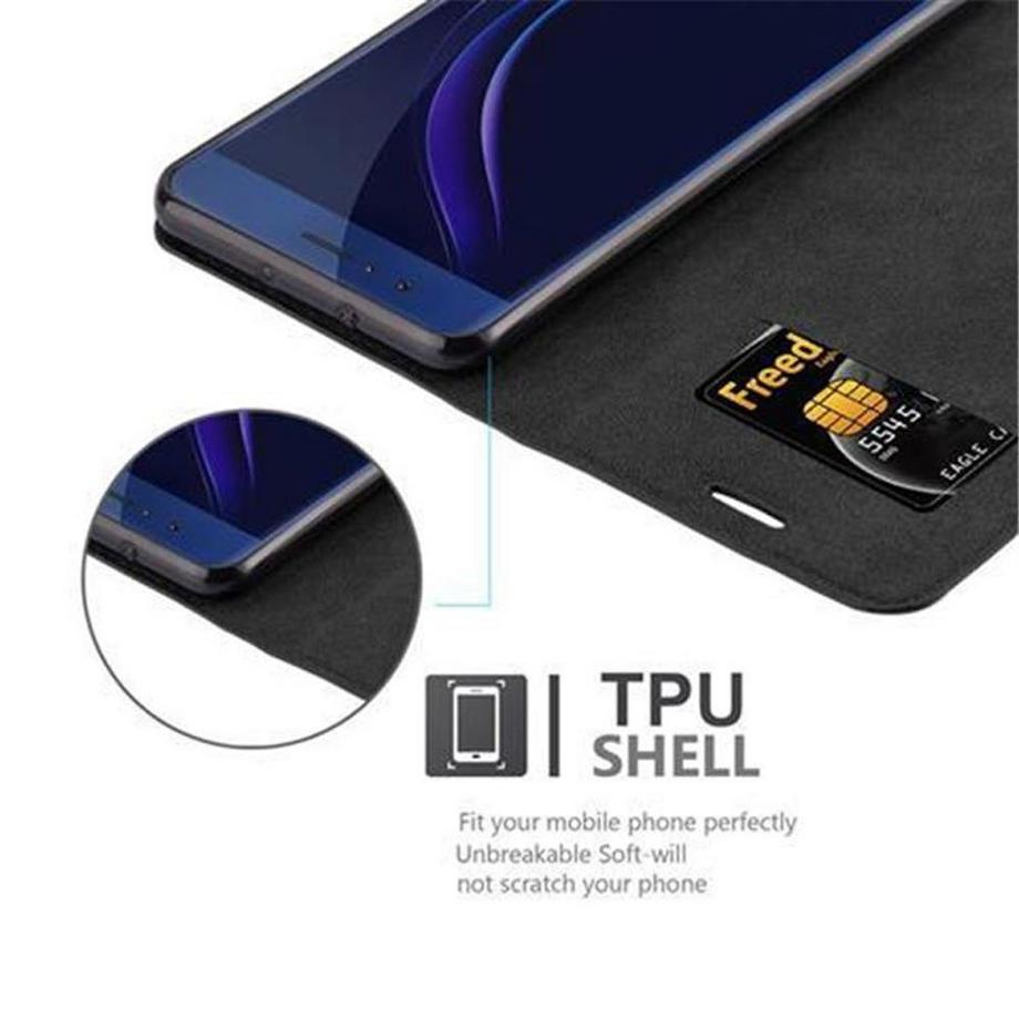 Cadorabo  Housse compatible avec Honor 8 / 8 PREMIUM - Coque de protection avec fermeture magnétique, fonction de support et compartiment pour carte 