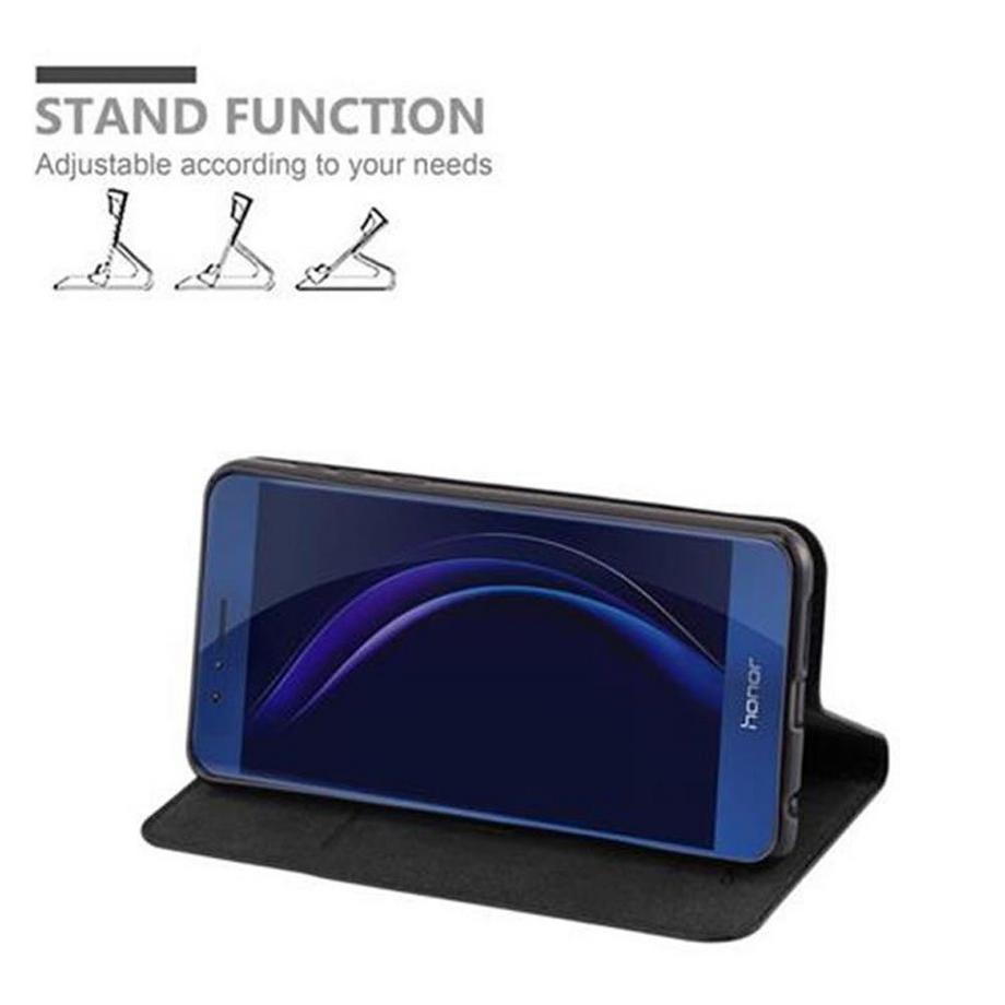 Cadorabo  Housse compatible avec Honor 8 / 8 PREMIUM - Coque de protection avec fermeture magnétique, fonction de support et compartiment pour carte 