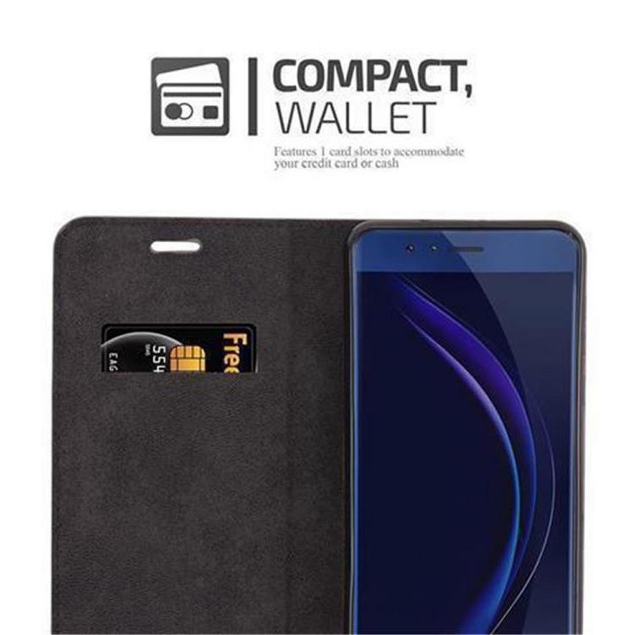 Cadorabo  Hülle für Honor 8 / 8 PREMIUM Magnetverschluss, Kartenfach 