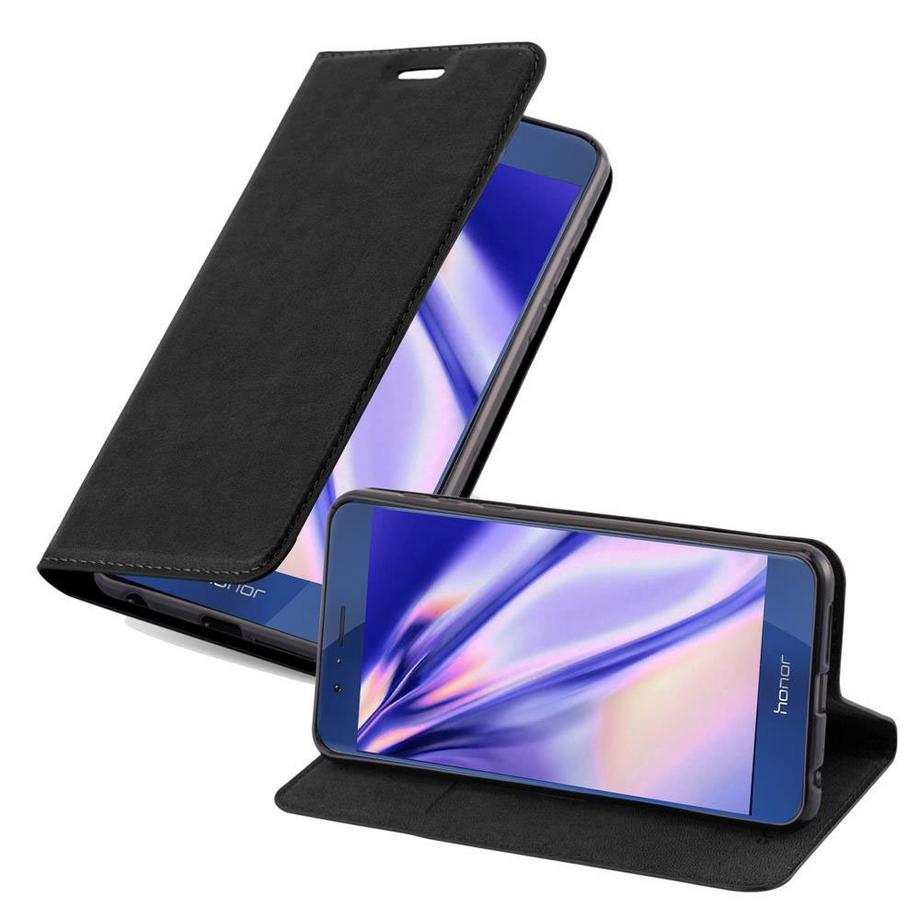 Cadorabo  Housse compatible avec Honor 8 / 8 PREMIUM - Coque de protection avec fermeture magnétique, fonction de support et compartiment pour carte 