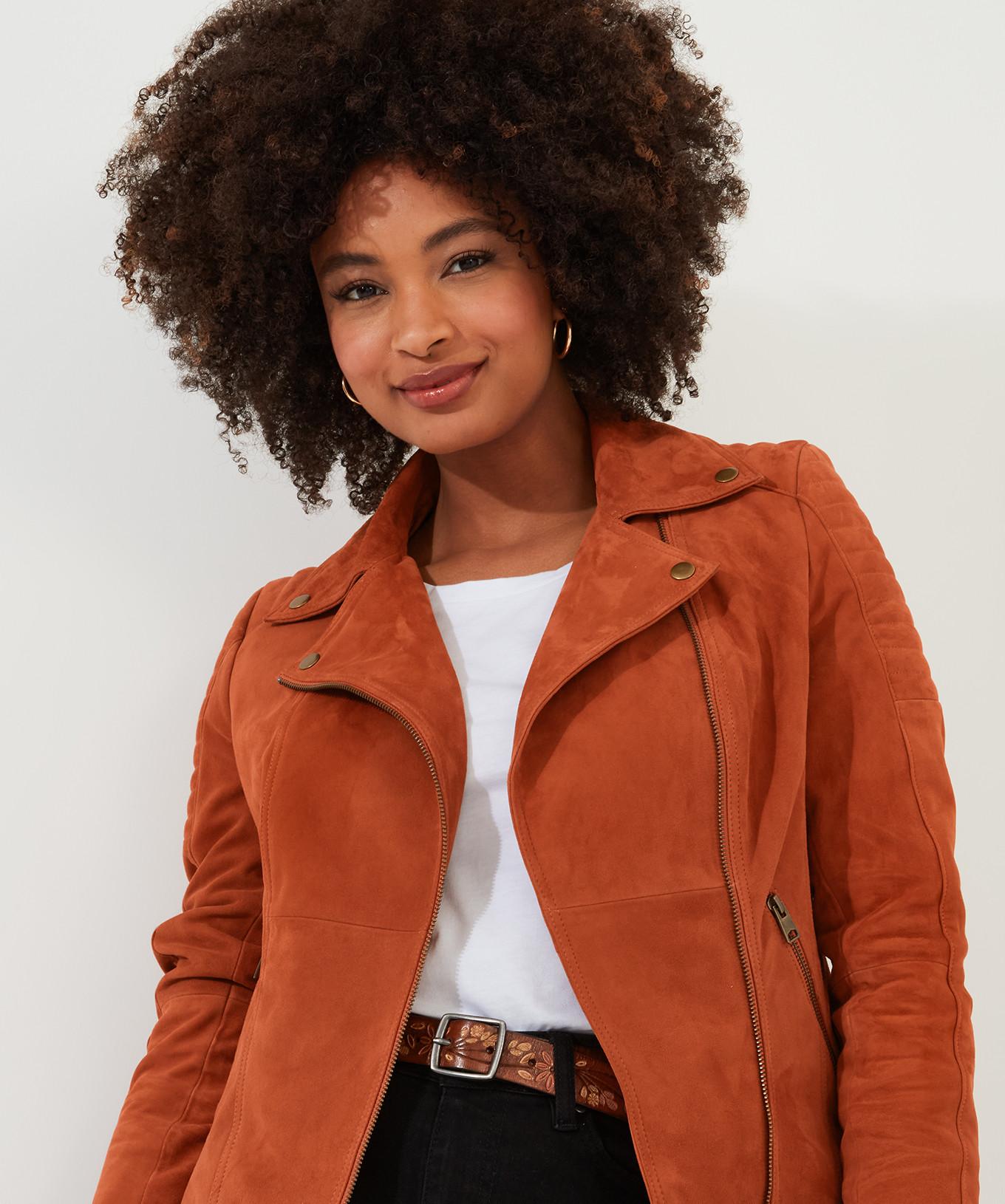 Joe Browns  Asymmetrische Bikerjacke aus Wildleder 