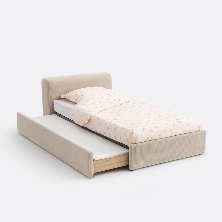 La Redoute Intérieurs Lit en velours côtelé avec tiroir  