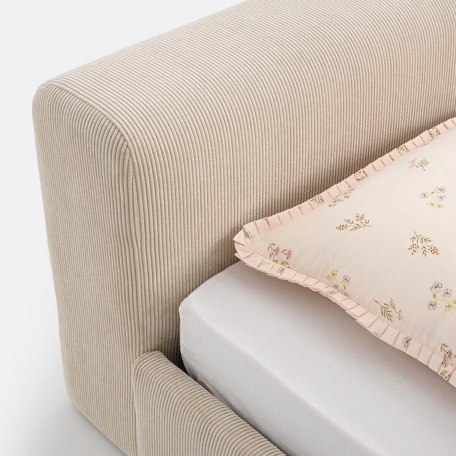 La Redoute Intérieurs Lit en velours côtelé avec tiroir  