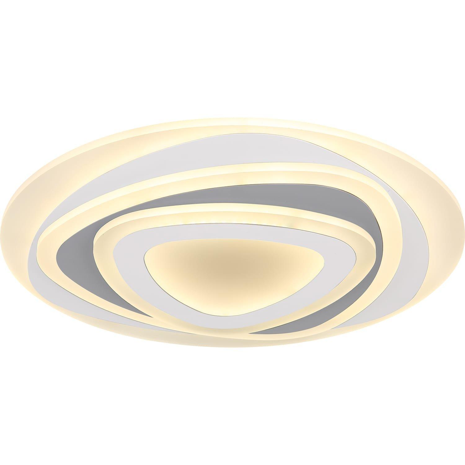 Image of Deckenleuchte Sabatino Metall weiss 1xLED 50x50x6 Deckenleuchte Sabatino Metall weiss 1xLED 50x50x6