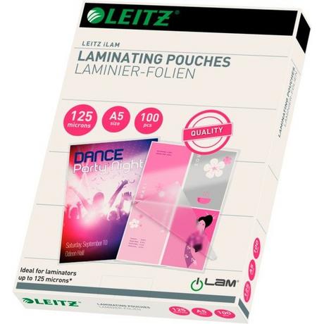 Leitz  LEITZ Laminiertasche A5 33807 glanz, 125my 100 Stk 