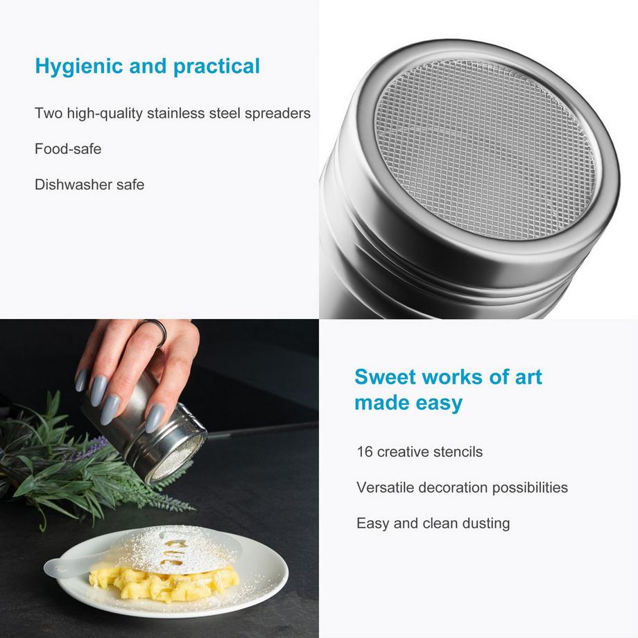 Intirilife 18-teiliges Set Puderstreuer  