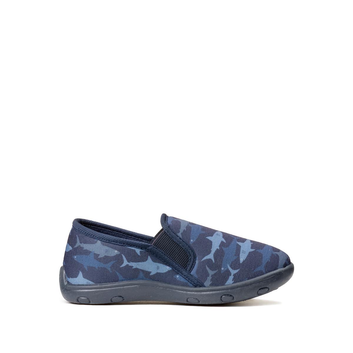 Image of Hausschuhe Mit Haimotiven Unisex Blau 34