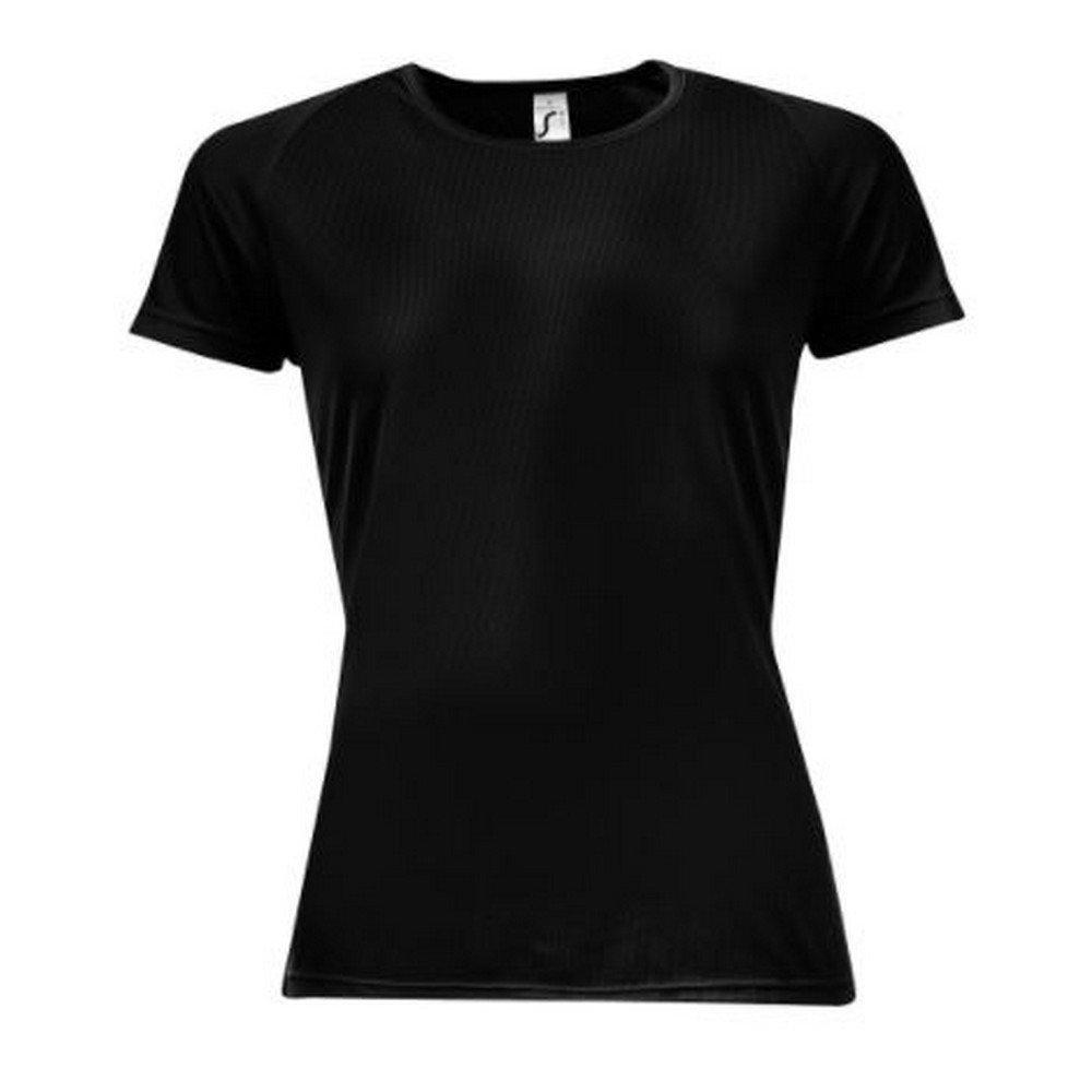 Image of Sporty Tshirt, Kurzärmlig Unisex Schwarz XS