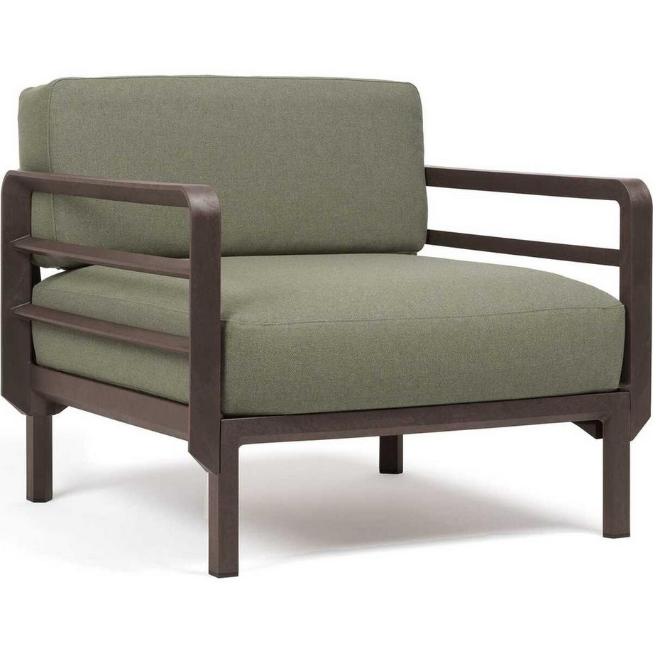 NARDI outdoor Fauteuil de jardin Maximo marron vert  