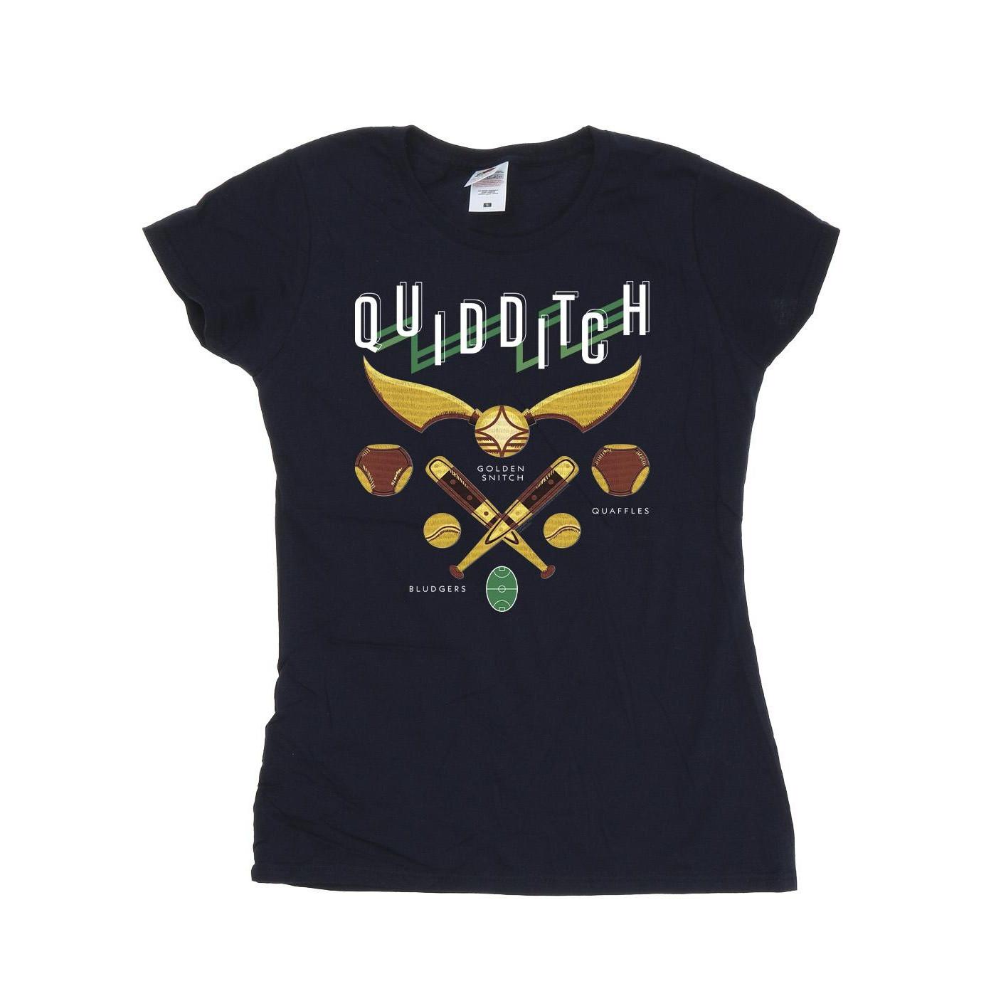Image of Quidditch Bludgers Quaffles Tshirt Damen Marine XL
