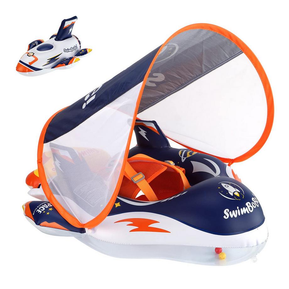 Activity-board  Babyschwimmring Aufblasbarer Schwimmring für Kleinkinder mit verstellbarem Sitz und Verdeck 