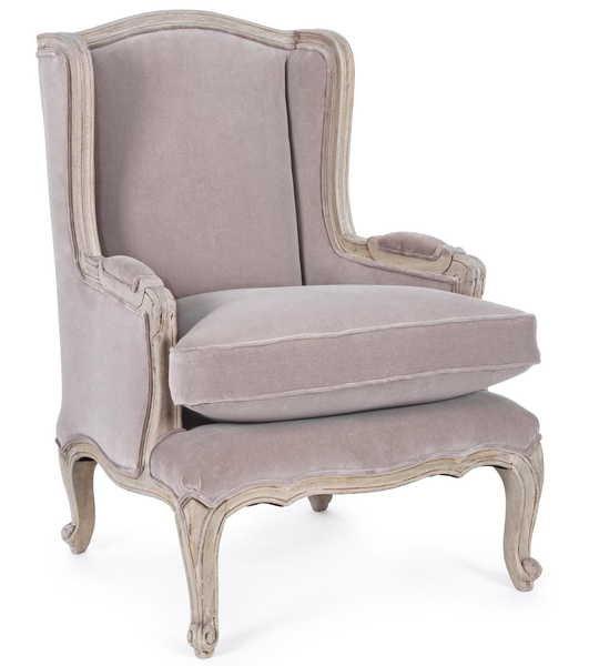 mutoni Fauteuil Lorelie rose  