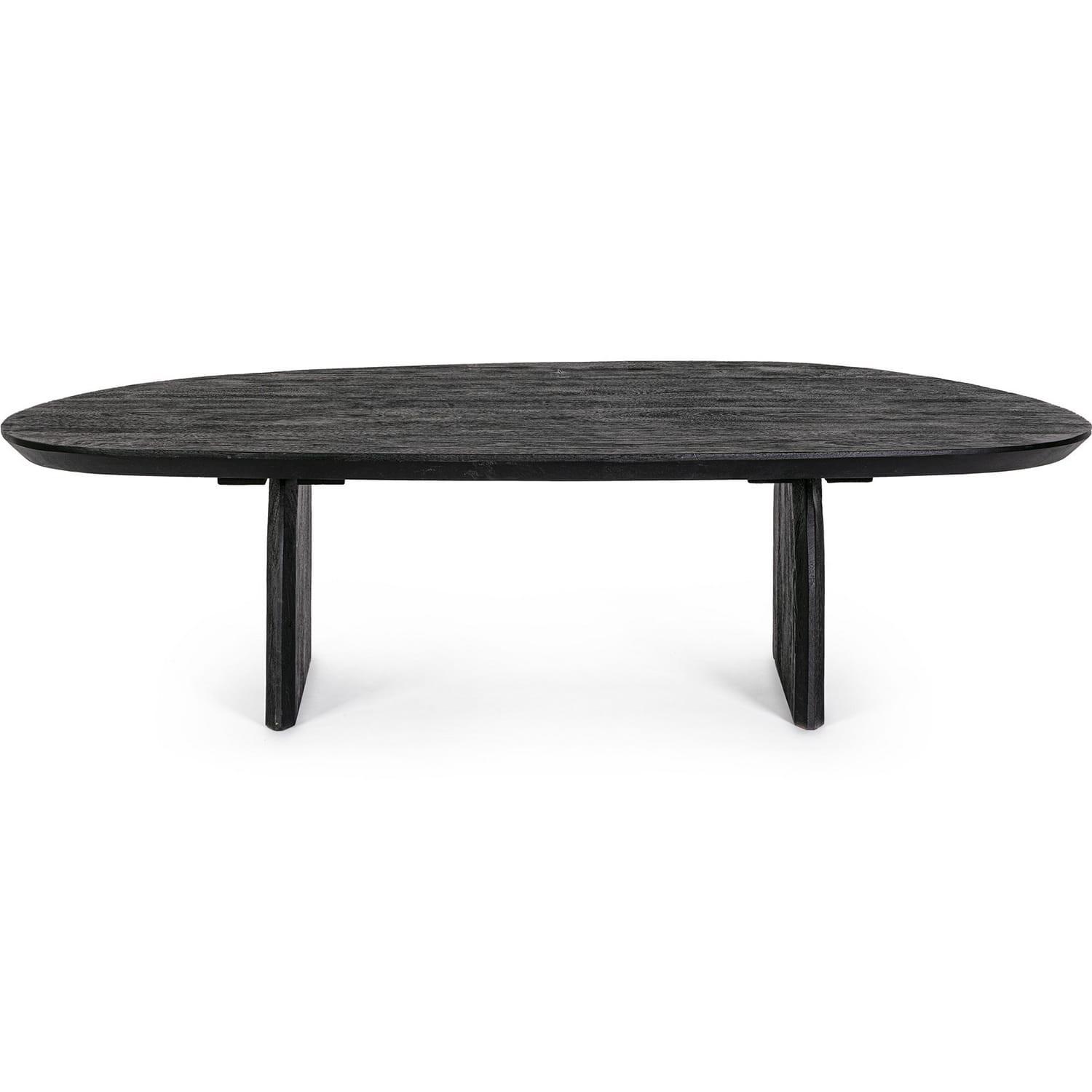 mutoni Table basse Monterrey noir 135x76  