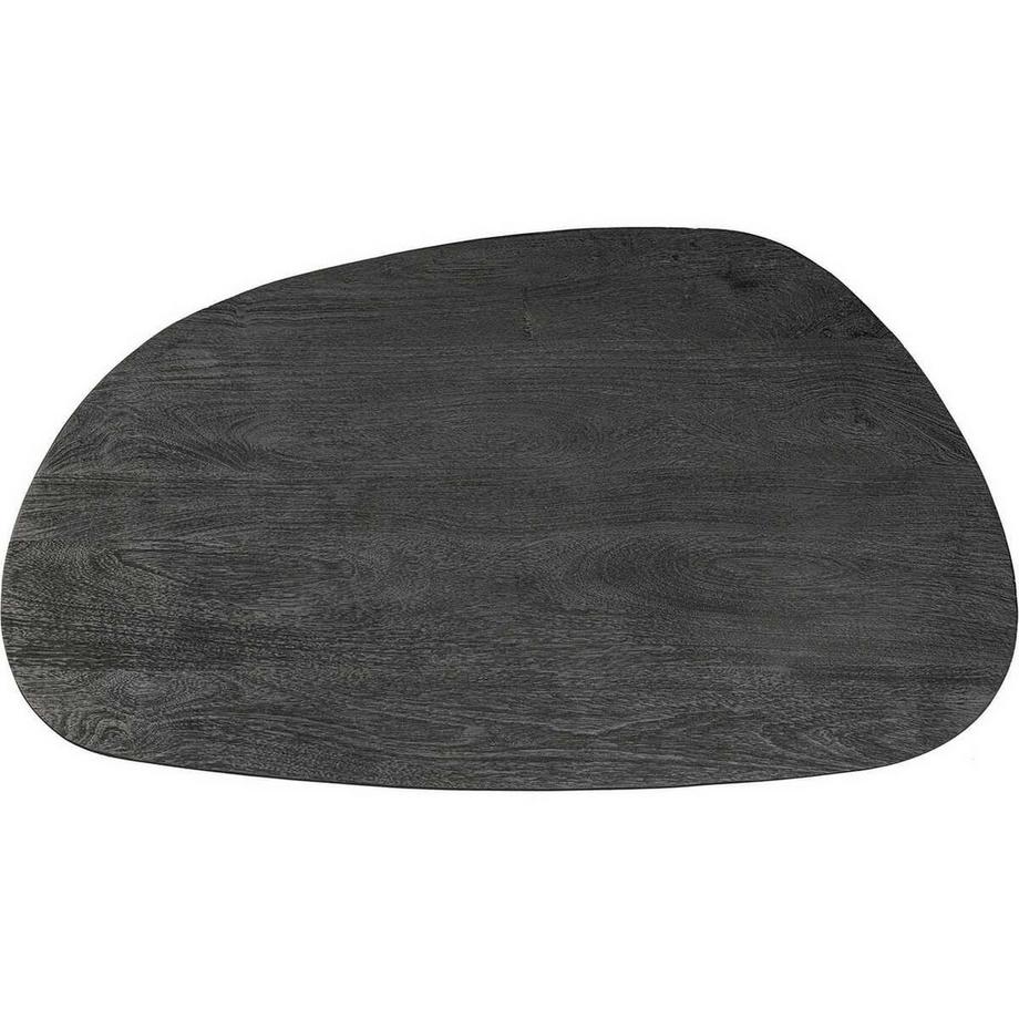 mutoni Table basse Monterrey noir 135x76  
