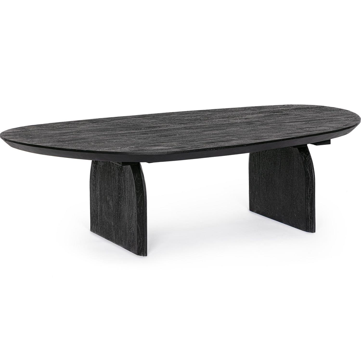 mutoni Table basse Monterrey noir 135x76  