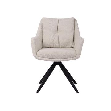 Chaise avec accoudoirs Velvora blanc