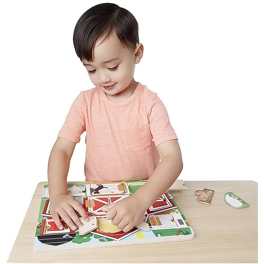 Melissa & Doug  Puzzle Hide & Seek Bauernhof 