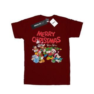 Disney  Tshirt MICKEY MOUSE AND FRIENDSWINTER WISHES 