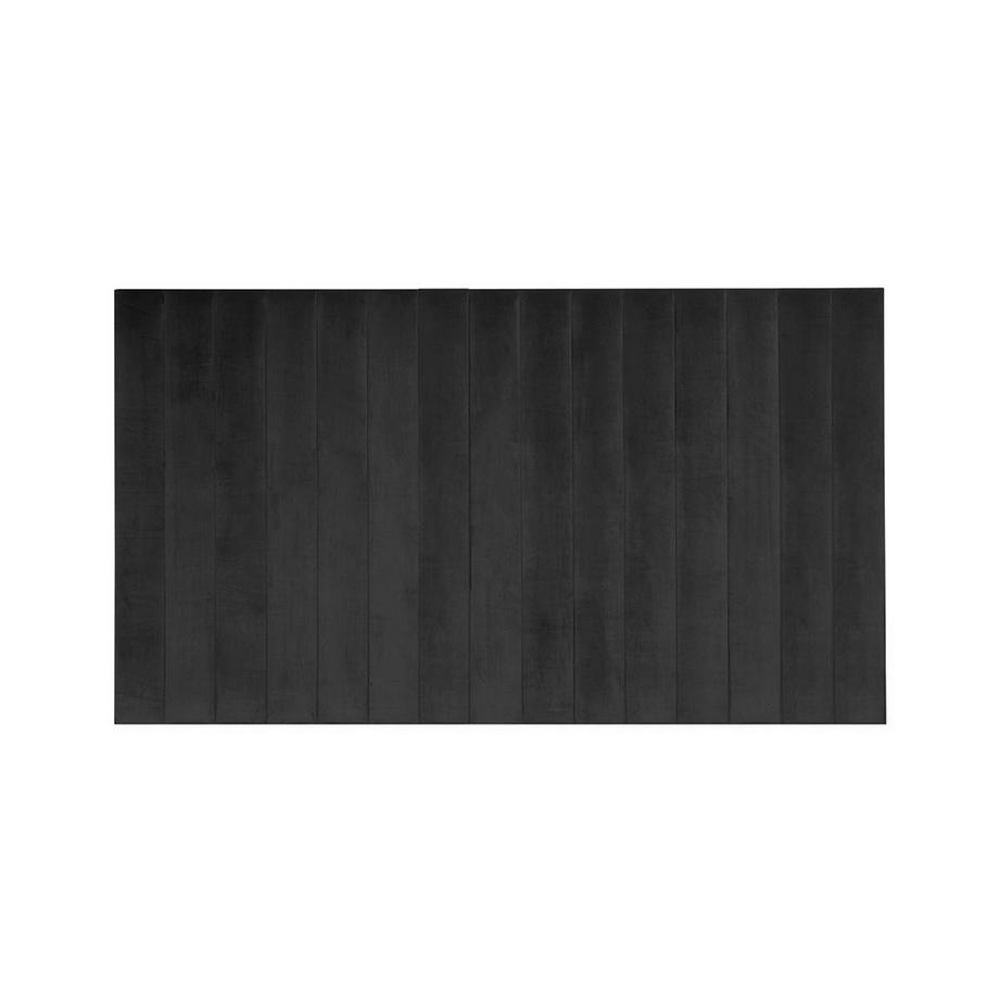 Vente-unique Pannello da parete testata 2 Velluto Grigio GONDA  