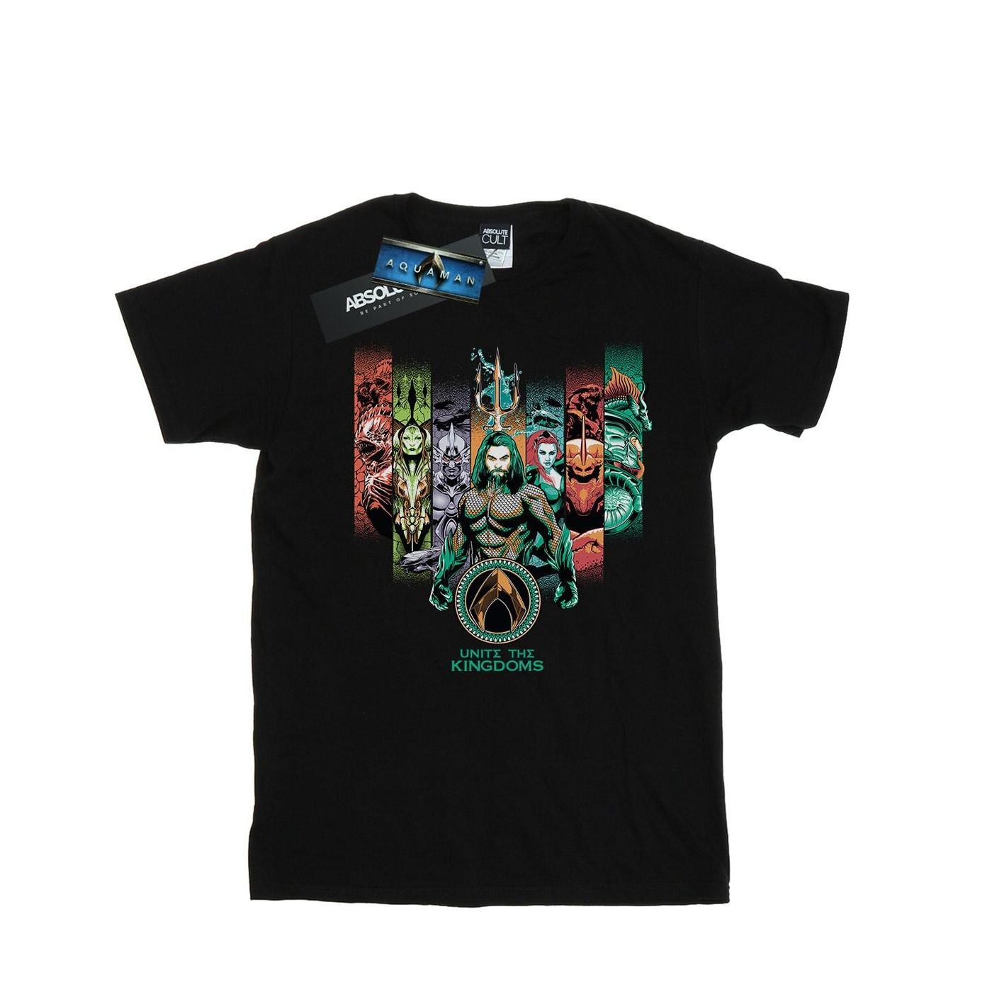 Image of Aquaman Unite The Kingdoms Tshirt Mädchen Schwarz 140/146