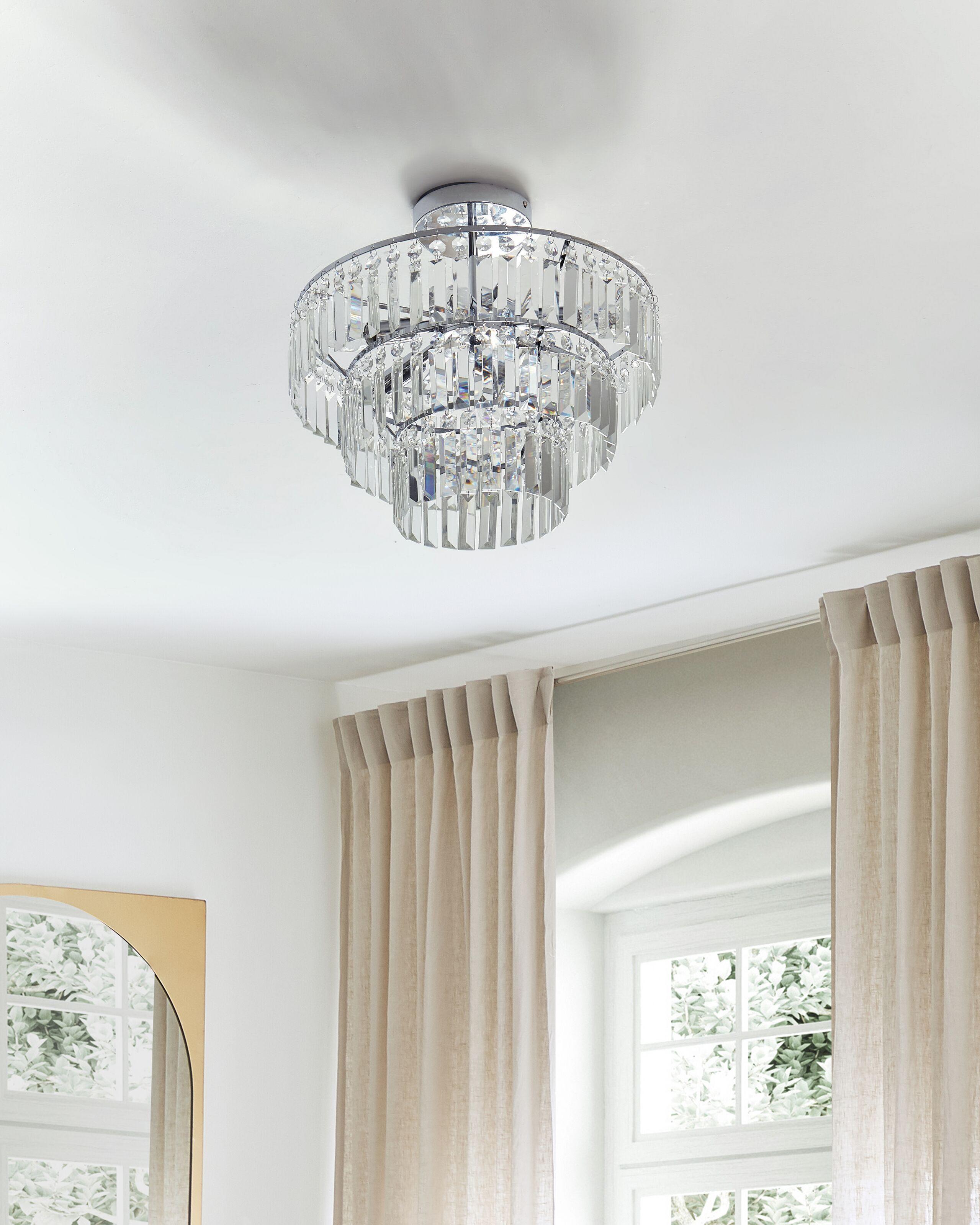 Beliani Lampe suspension en Métal Glamour AMENEIRO  