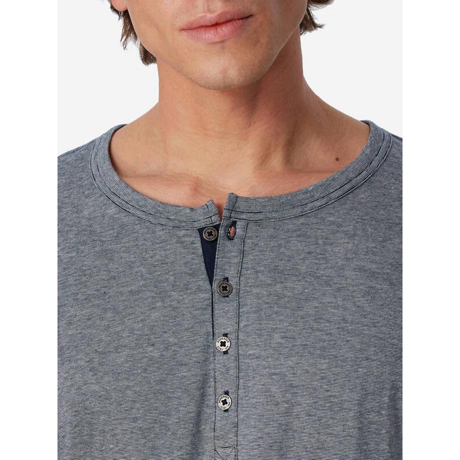 Schiesser Pyjama Long Patte de Boutonnage  