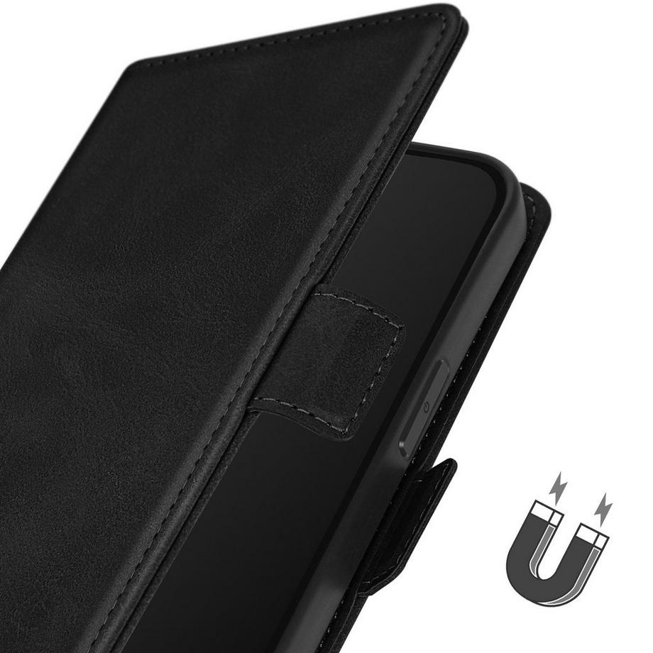 Avizar  Custodia a libro iPhone 15 Pro Max nera 