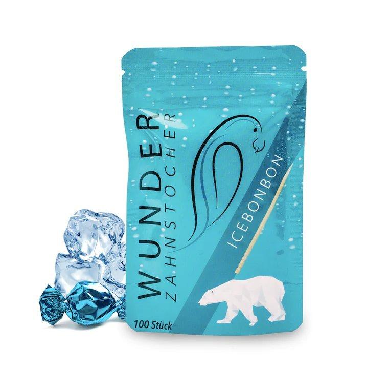 Cure-dents Aromatisés Bonbon Glacé – Lot De 2 Boîtes Métalliques, 200 Cure-dents, Haleine Fraîche