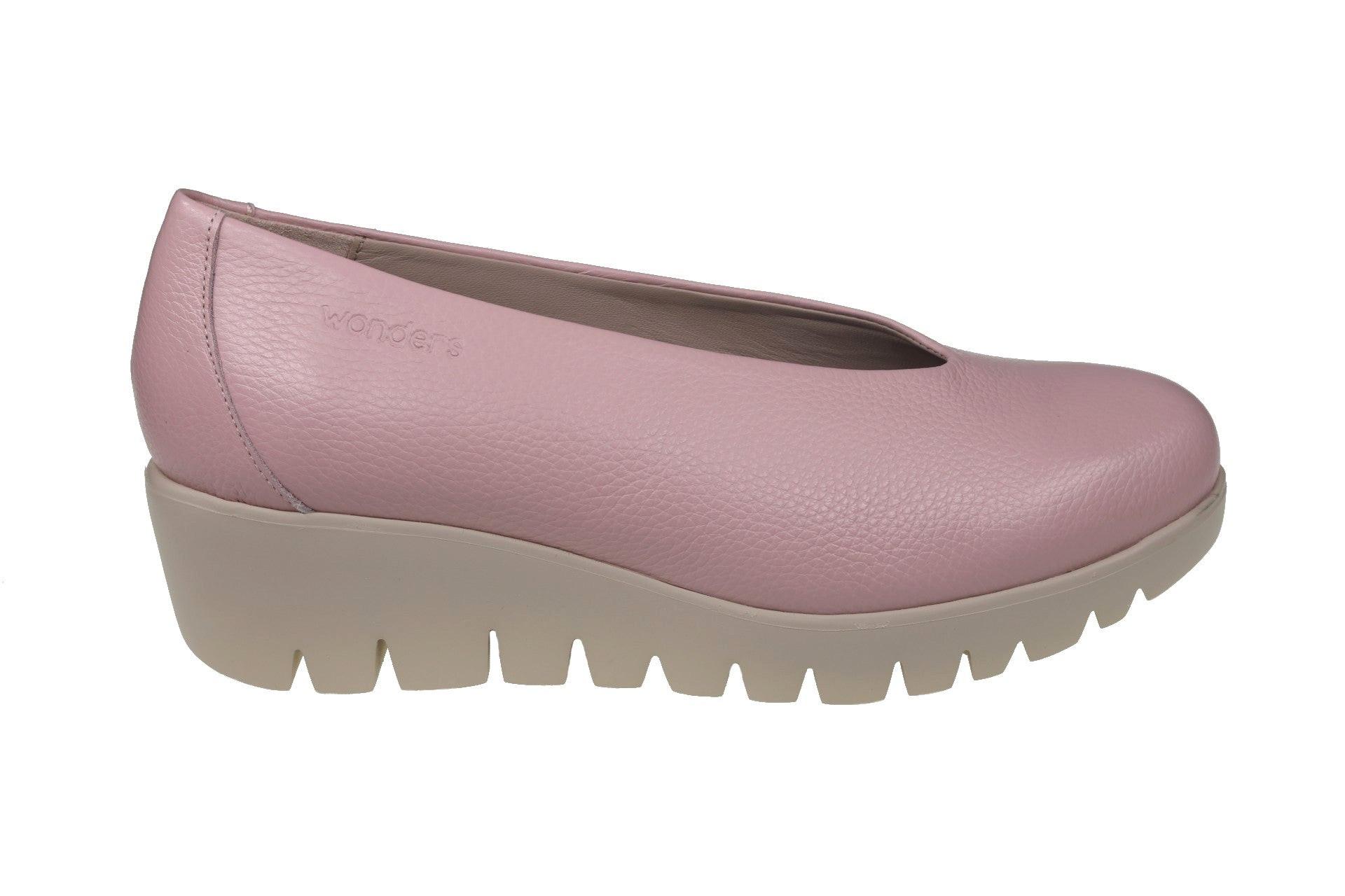 Image of Fly - Leder Pump Damen Rosa 36