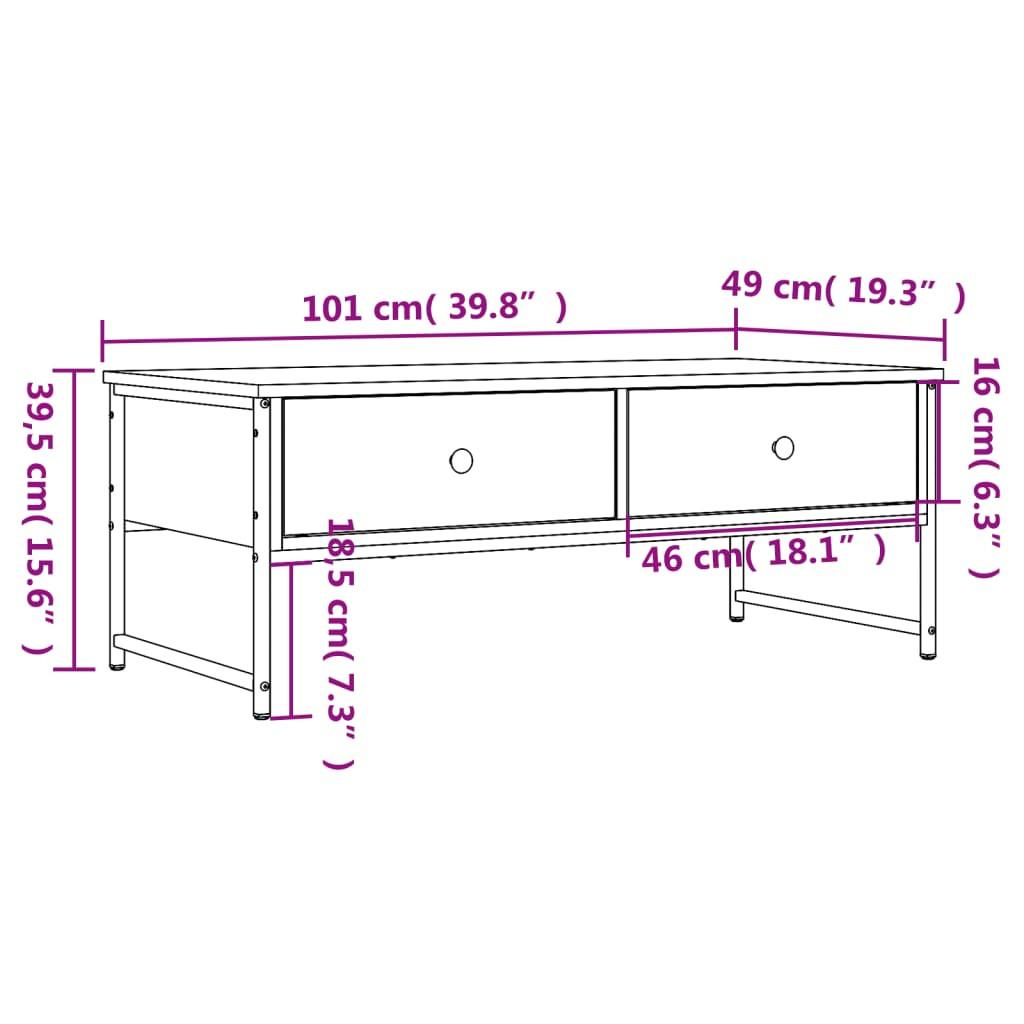 VidaXL Couchtisch holzwerkstoff  