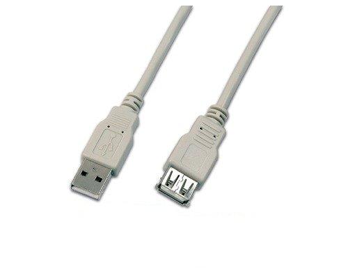 Image of USB A-A MF 0.5 GR USB Kabel 0,5 m USB 2.0 Grau
