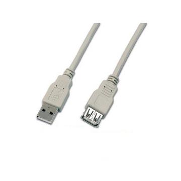 Triotronik USB A-A MF 0.5 GR câble USB 0,5 m USB 2.0 Gris