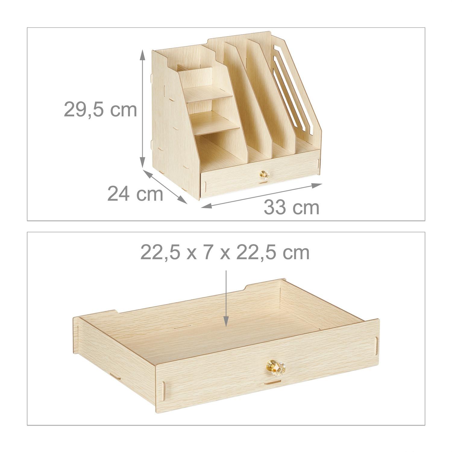 Northix Organiseur de bureau avec compartiments  