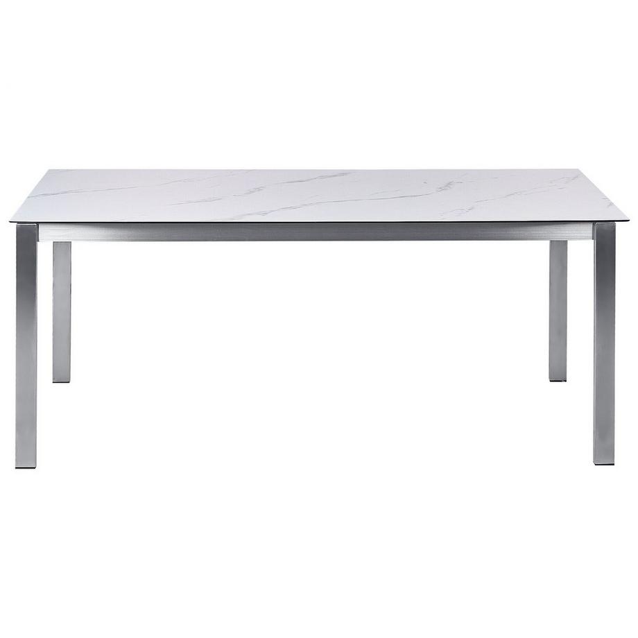 Beliani Tavolo da pranzo da giardino en Vetro temperato Industriale COSOLETO  