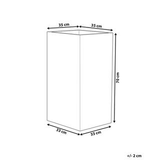 Beliani Blumenkübel aus Steingemisch Rustikal GAZA  