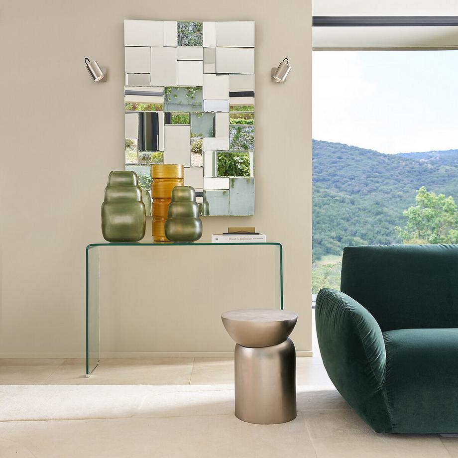 AM.PM Konsole aus gehärtetem Glas Cristalline  