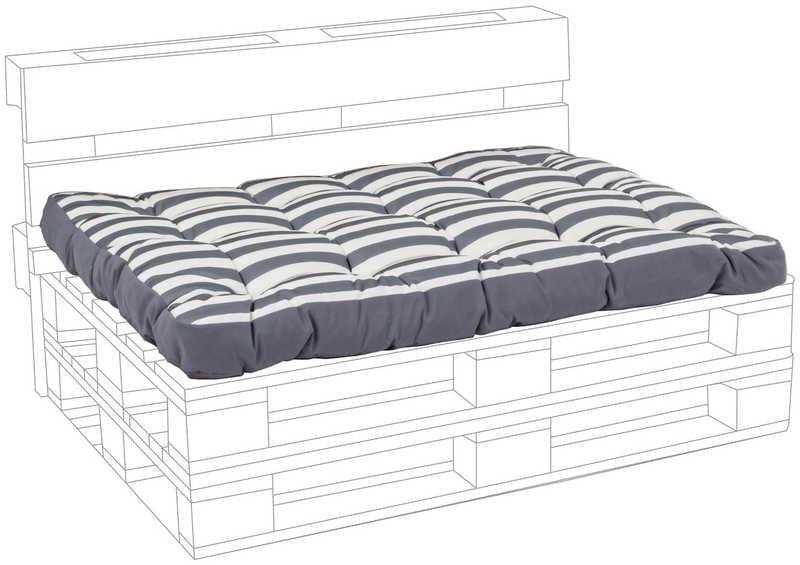 Image of mutoni Sitzkissen Pallet anthrazit - ONE SIZE