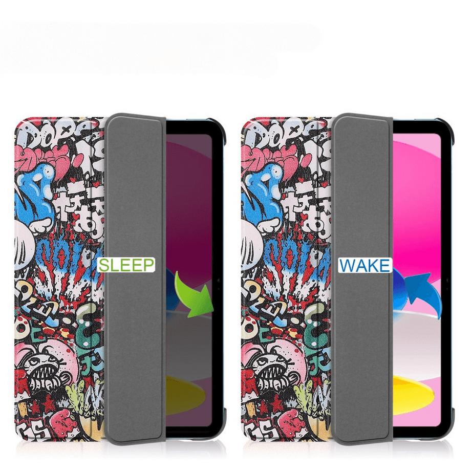 Cover-Discount  iPad 2025/2022 - Smart Cover avec Motif 